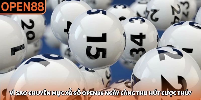 Vì sao chuyên mục xổ số OPEN88 ngày càng thu hút cược thủ? Xổ số OPEN88